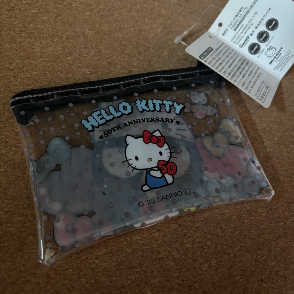 Hello Kitty Clear Pouch with Badtz-Maru Design - Picture 2 of 3